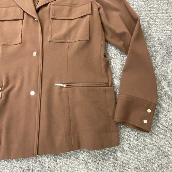 Dialogue Pant Suit Womens 4 Brown 2 Pc New Language of Style Brown Jacket Pants - Picture 5 of 16